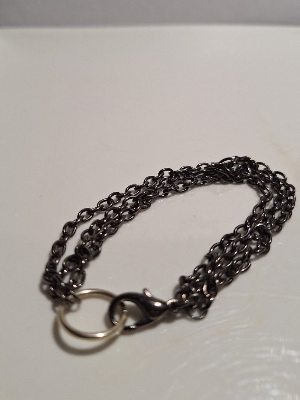 Black Chain Bracelet One-of-a-Kind Sharon Dawn